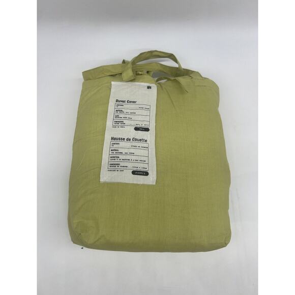 Urban Outfitters Skye Duvet Cover Twin Size Lime Green - Picture 1 of 3